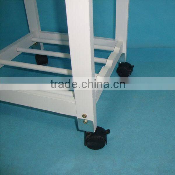 MDF Kitchen Cart with Drawer and Wheels