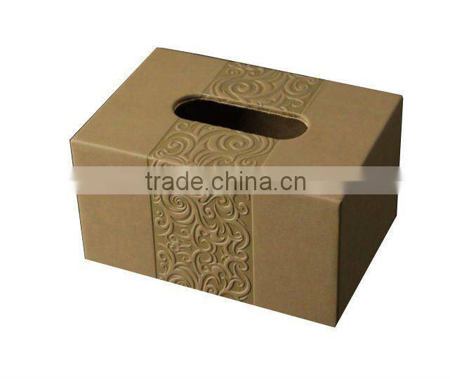 Square tissue box with magnetic closure