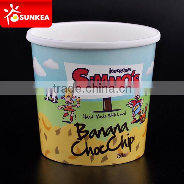 Eco-friendly Ice cream paper cups supplier China, salad paper cup, paper dessert cups