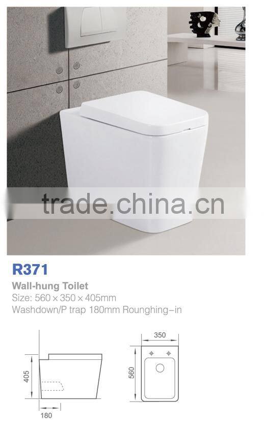 high quality wall hanging ceramic water closet toilet
