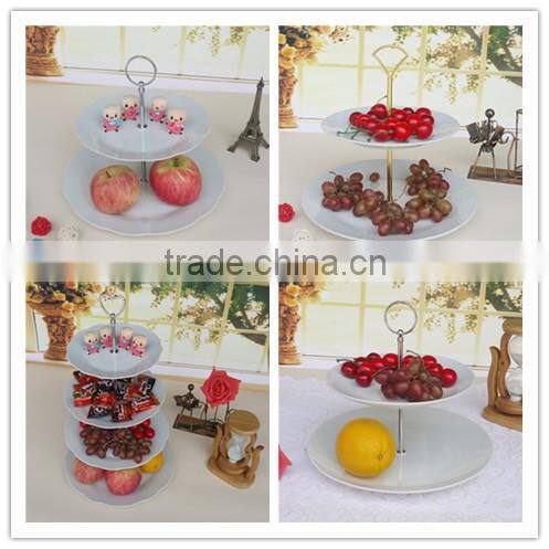 Ceramic cupcake stand, three tiers cupcake and dessert stand