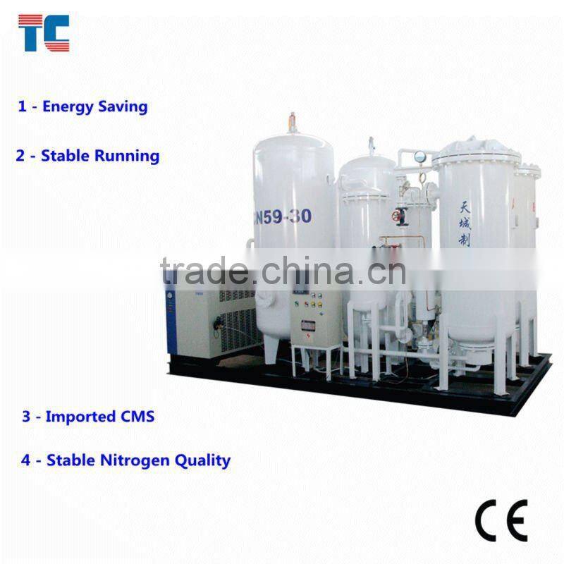 PSA Nitrogen Gas Generation System with CE Design as Air Separation Unit
