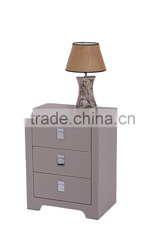 Faux leather home furniture design cabinet