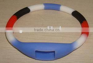 Promotional vs sport silicone digital wrist watch with mix colors