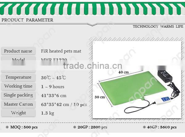 Safe Heated Warmer Doggy Pad MHP-E1220
