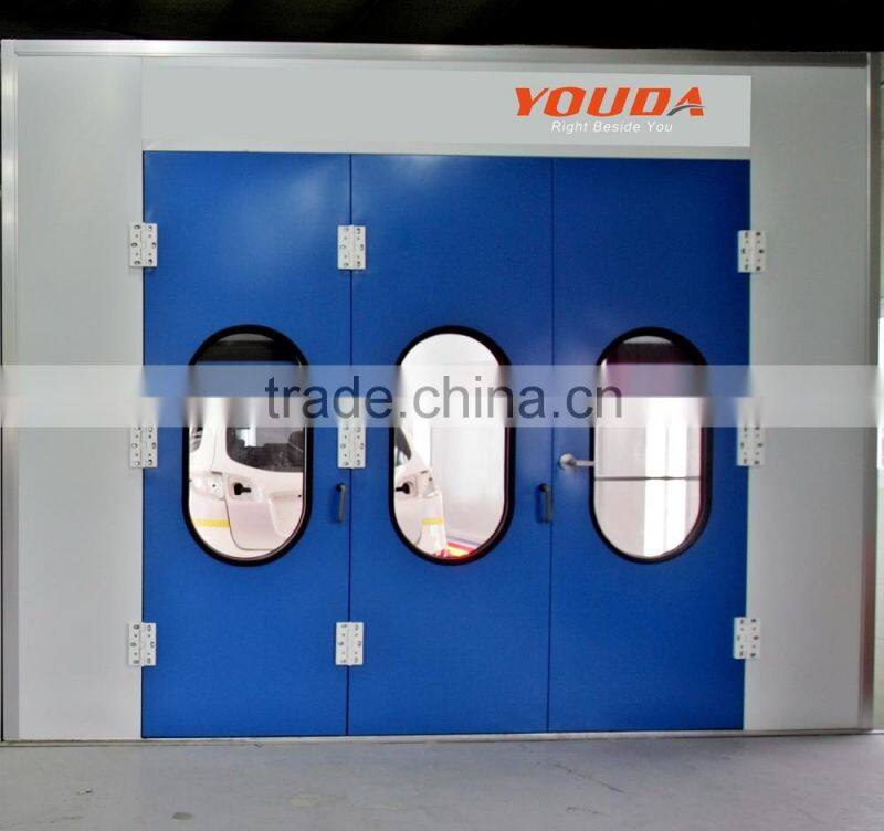Side down draft spray booth, semi down draft spray booth