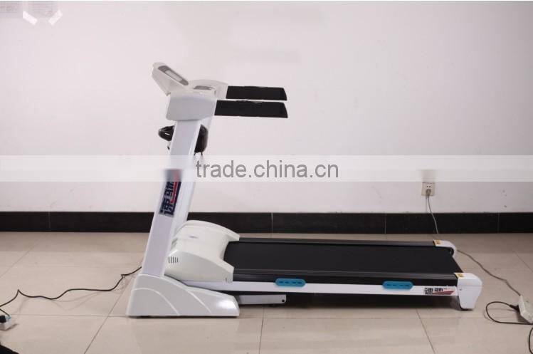 fitness motorized treadmill with MP3,USB port with LCD 6.5 inch Pannel