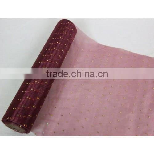 Multicolour Polyester or Nylon Organza Roll