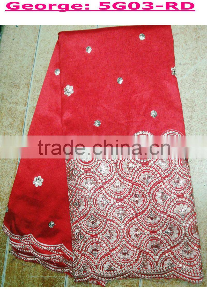 Charming yellow dress making lace African style george lace for ceremony