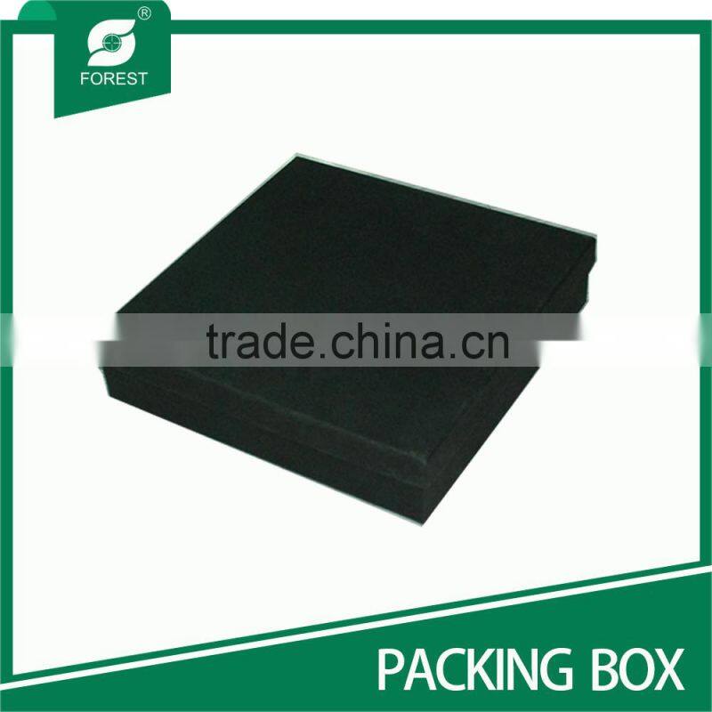 BLACK CARDBOARD PACKING BOX FOR JEWELRY