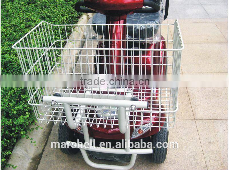 Newest electric mobility scooter with metal shopping cart with CE certificate DL24500-3S from China