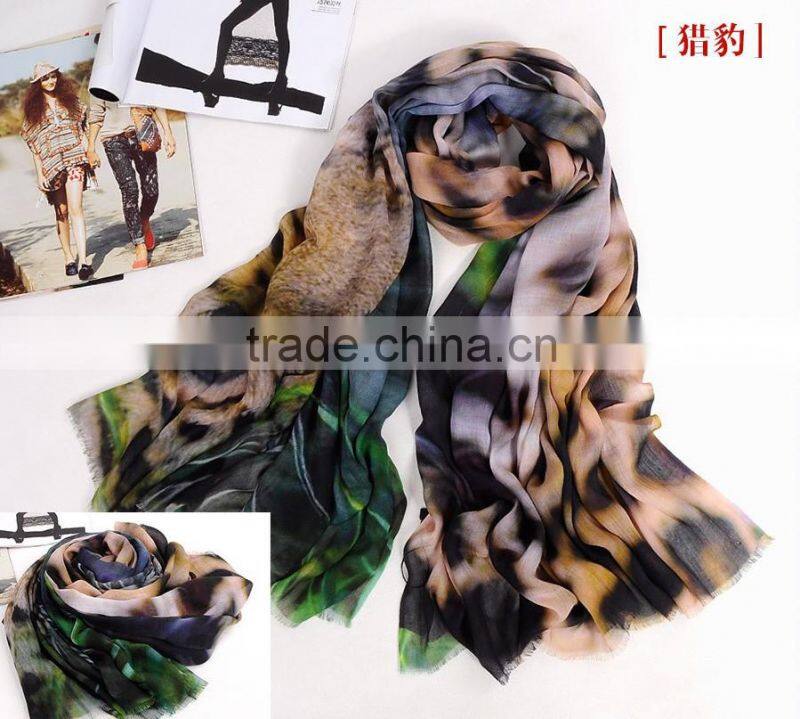 Women's Fashion Scarf Digital Printed Long Modal scarf