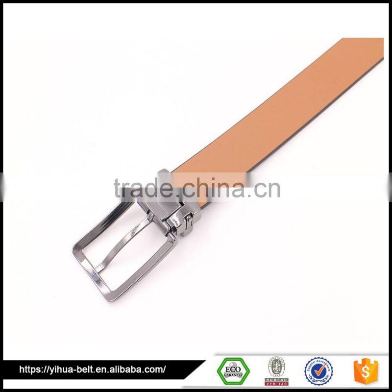 2016 exquisite hot sale business dress leather man belt with pin buckle