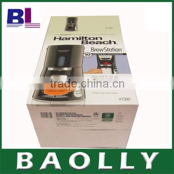 Rigid corrugated cardboard shipping boxes with packaging function