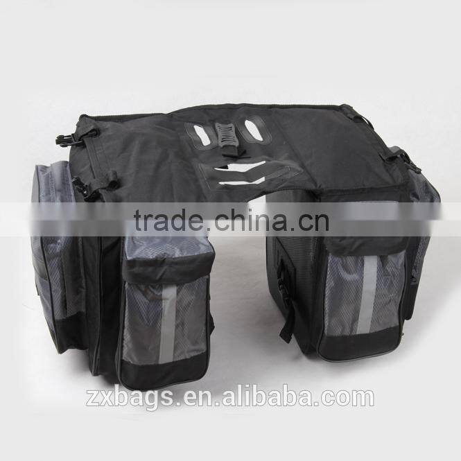 1680D high quality bicycle rear 3 in 1 bag