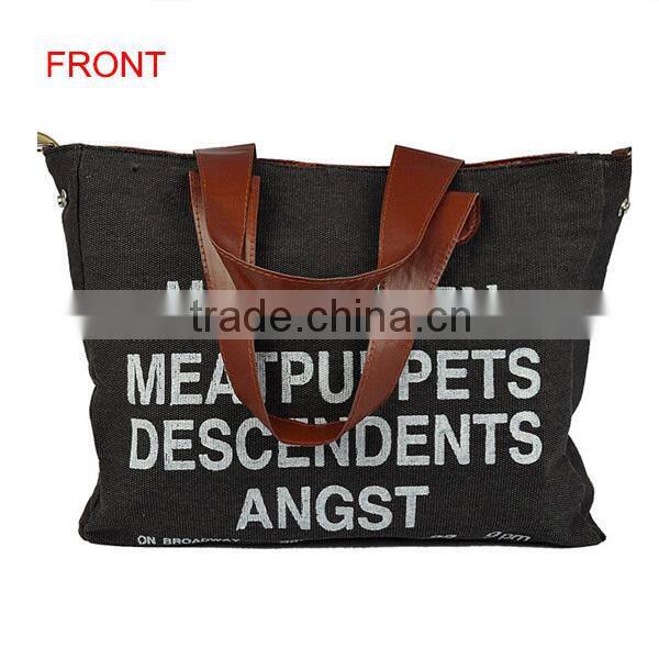 Letter canvas Korea Fashion Ladies Handbag