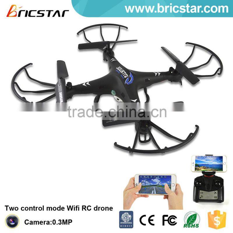 Hot toys bricstar 2.4G FPV wifi rc helicopter drone with six motors