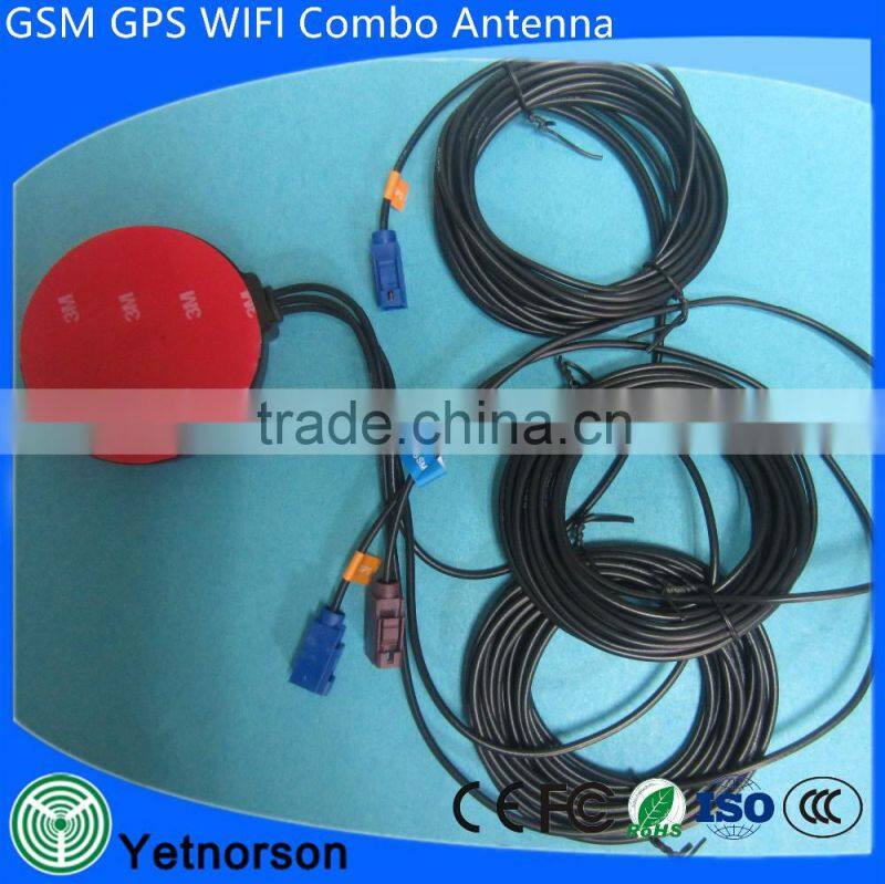 Tri Band GPS GSM wifi Antenna for Car, GPS GSM Combination Antenna, Combo Combination GSM GPS wifi antenna