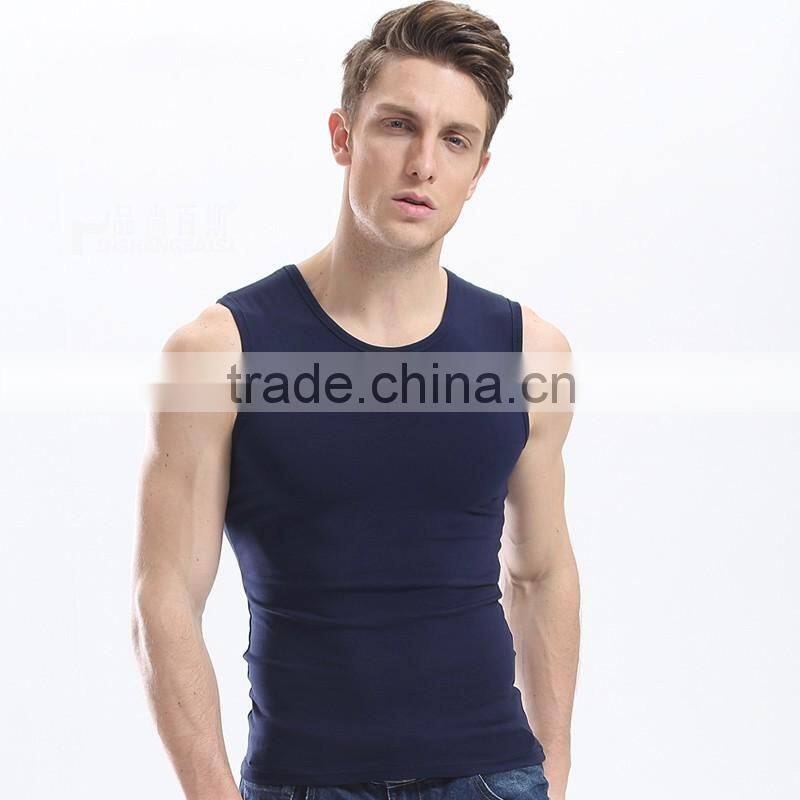 round neck style men cotton casual vest waistcoat new design sexy tight vest for men