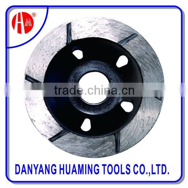 7" diamond cup grinding wheel for floor grinder