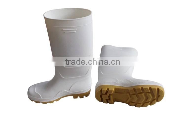 white pvc rain shoes without steel toe,wellington boots