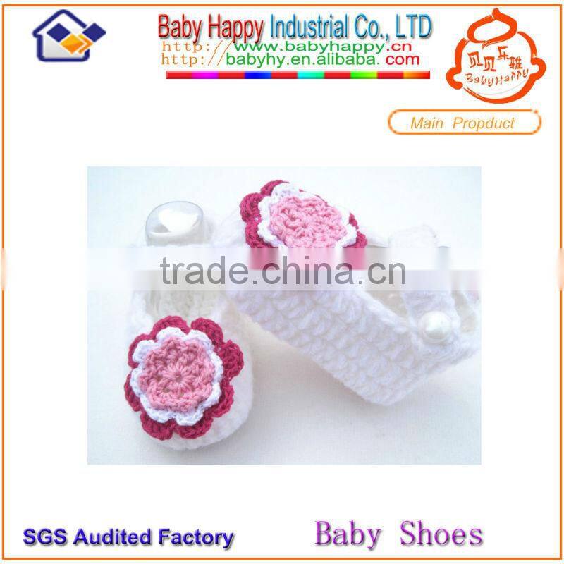 Dress hand crochet cute baby shoes