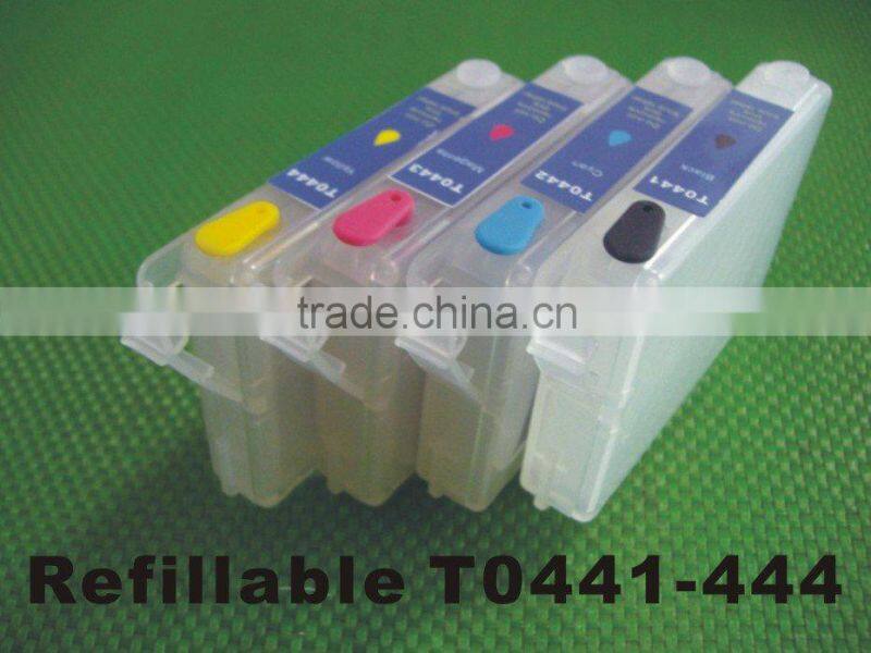 (RCE431-441-454) refillable refill ink inkjet cartridge for Epson T0441/T0442/T0443/T0444 BK/C/M/Y (with ARC chip)