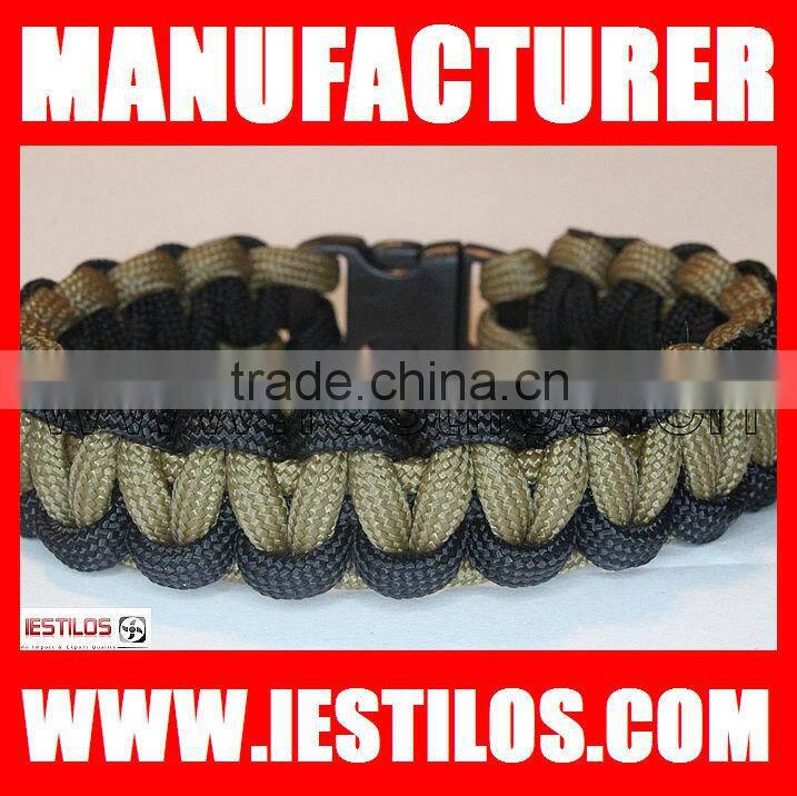 top quality paracord bracelet with whistle buckle