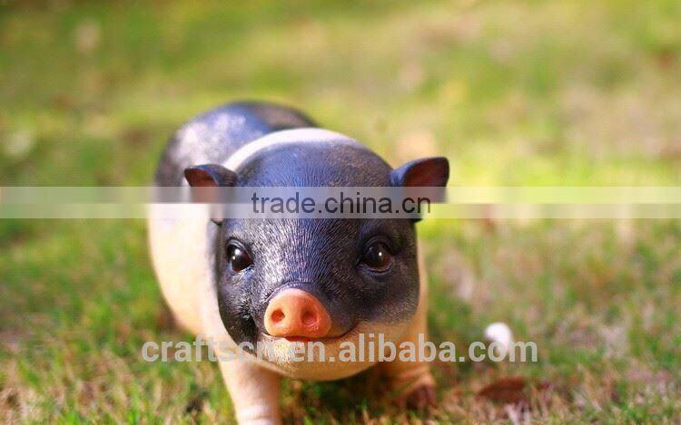 resin decorative pig
