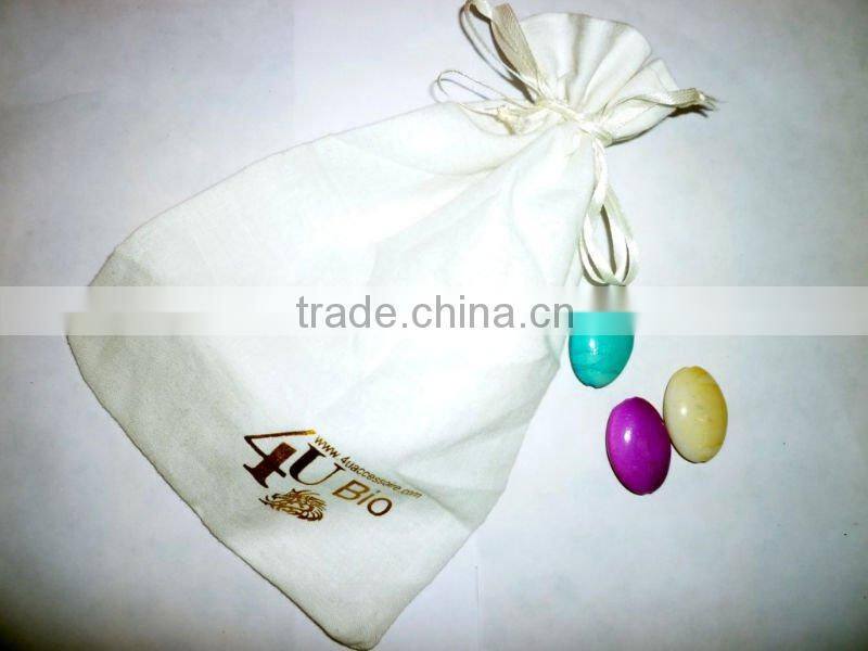 black small nylon mesh drawstring bag