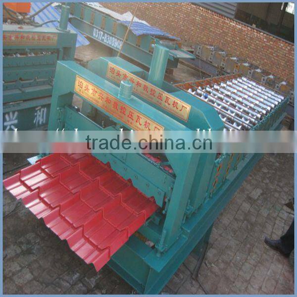 820 Trapezoidal Coloured Metal Roofing Sheet Molding Machine