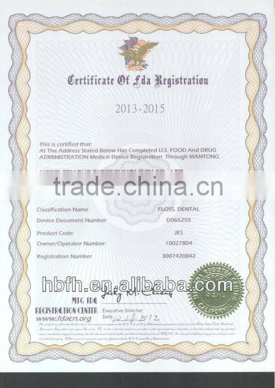 Tooth brush suit including dental floss with FDA