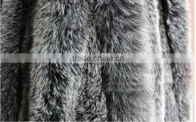 Natural Color Silver Fox Trimming / Silver Fox For Collar / Fox Fur Trim