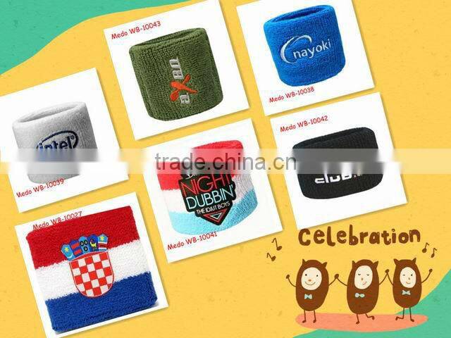 terry cloth sports wristband support
