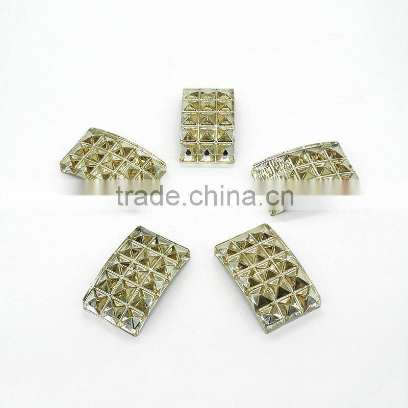 KD13 rectangle 5*8 6*18 flat back sew on acrylic rhinestones for fashion decoration, craft making, garment bags accessories