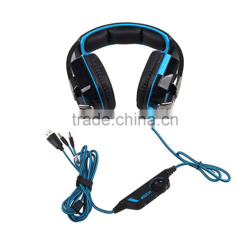 Cheap price overhead 3.5mm stereo gaming headphone