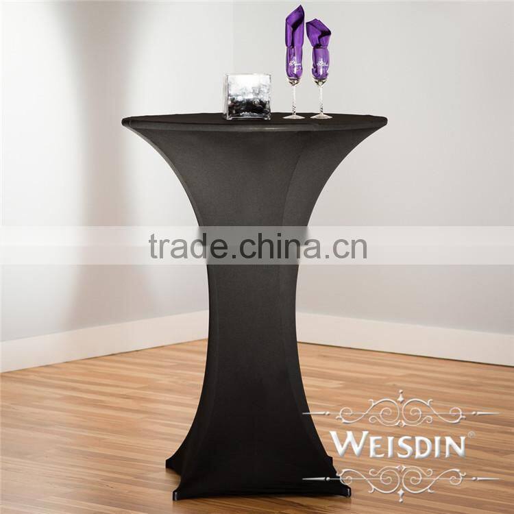 Hot Sale Cheap Polyester Spandex Table Cloth for Cocktail table in Party and Banquet