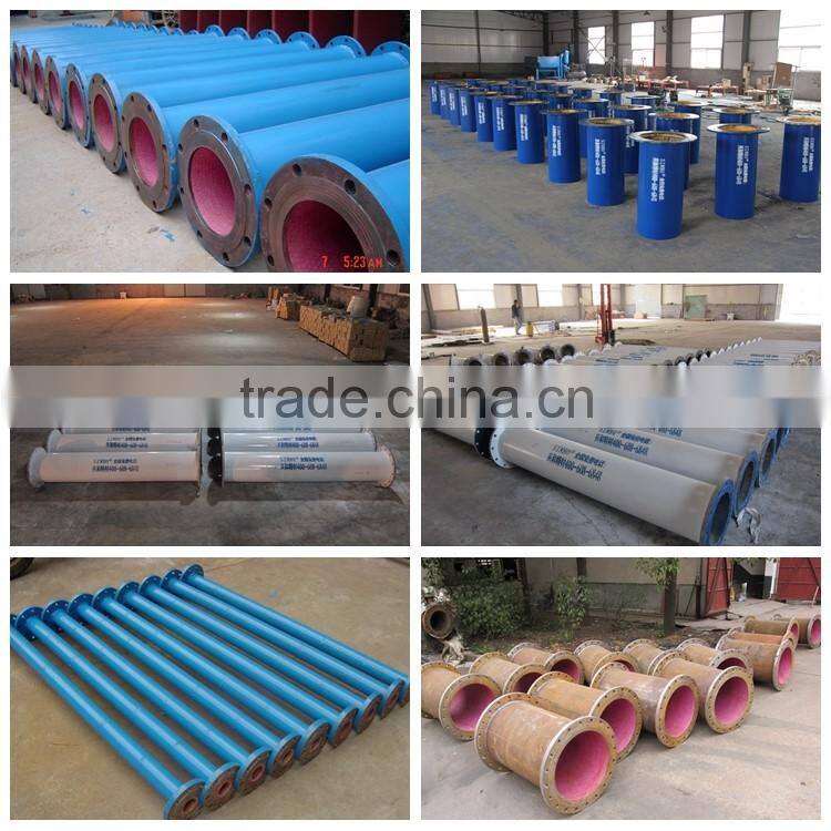High Temp. Alumina Ceramic Lining Wear Resistant Pulverized Coal Pipe