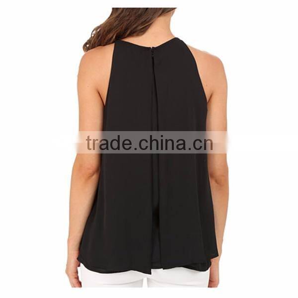 OEM Women loose fit round neck tank top
