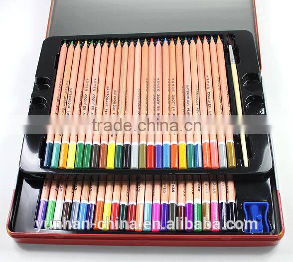 wooden natural multi watercolor pencil