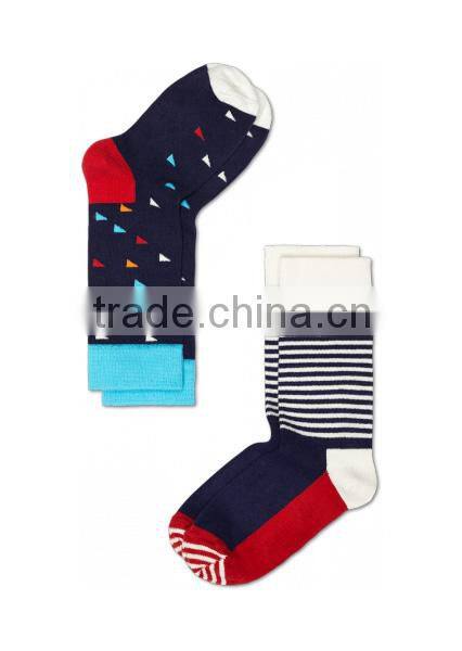 Custom Wholesale Elite Teen Boys' Girls' Kids' Dots Stripe Cotton Sock