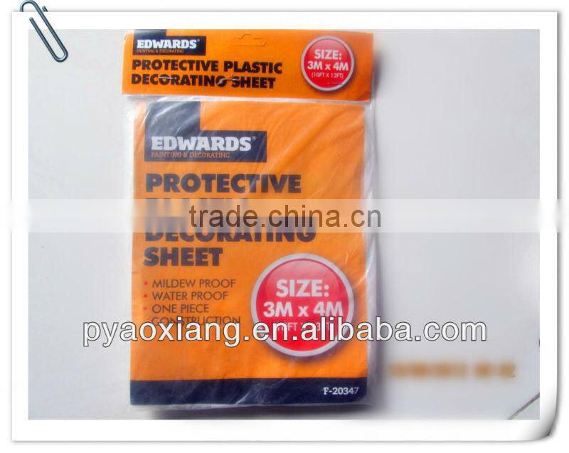 Polythene 10*13ft dust sheets ideal for covering furniture and flooring against dust,splattered paint and dirt etc.