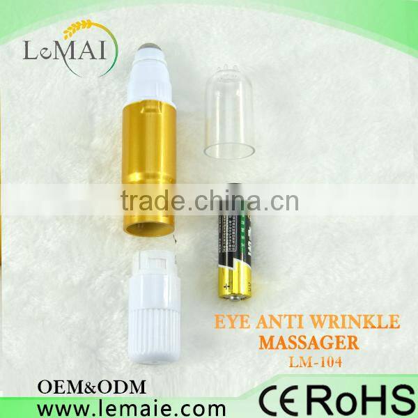 HOT!!! korean skin care products mini anion eye massager Portable vibration eye pen