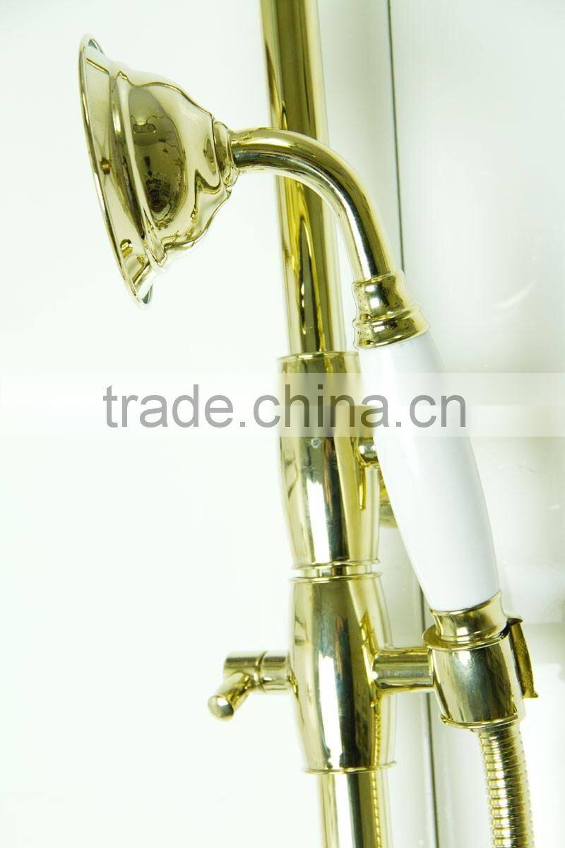Professional Modern Style Water Saving Antique brass rain bath shower head set