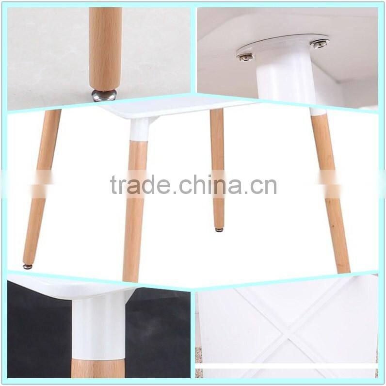 New uniquely cheapest wood frame modern plastic dining table