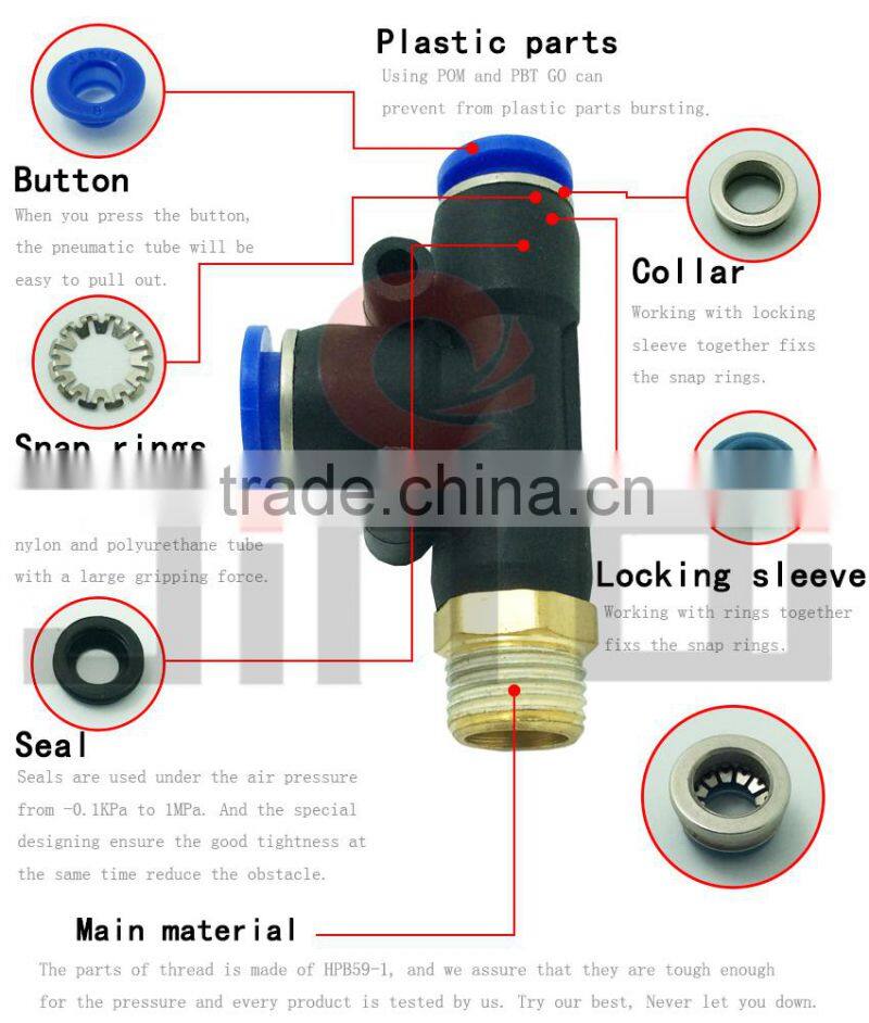 made in china pneumatic quick release metal fitting