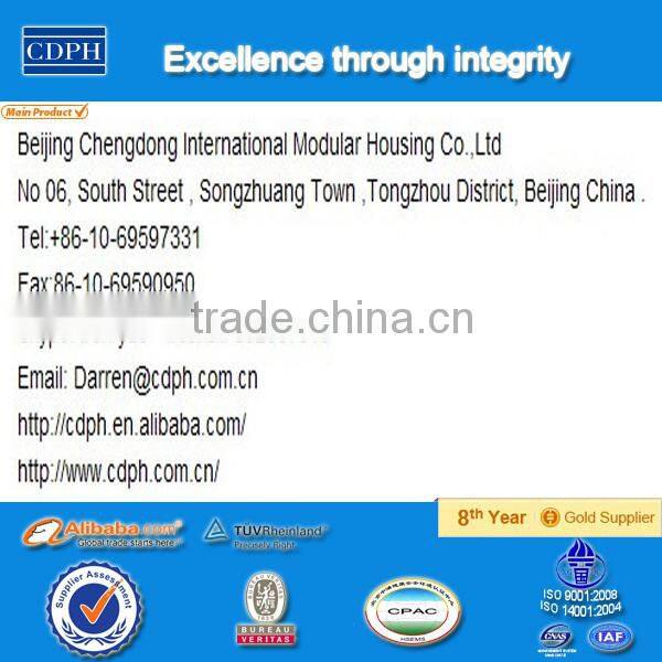 good heat insulation quick install living prefabricated container house price