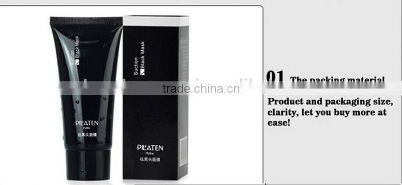 HOT WHOLESALE 60g Pilaten black mud facial mask Blackhead Remover Mask Acne Remover