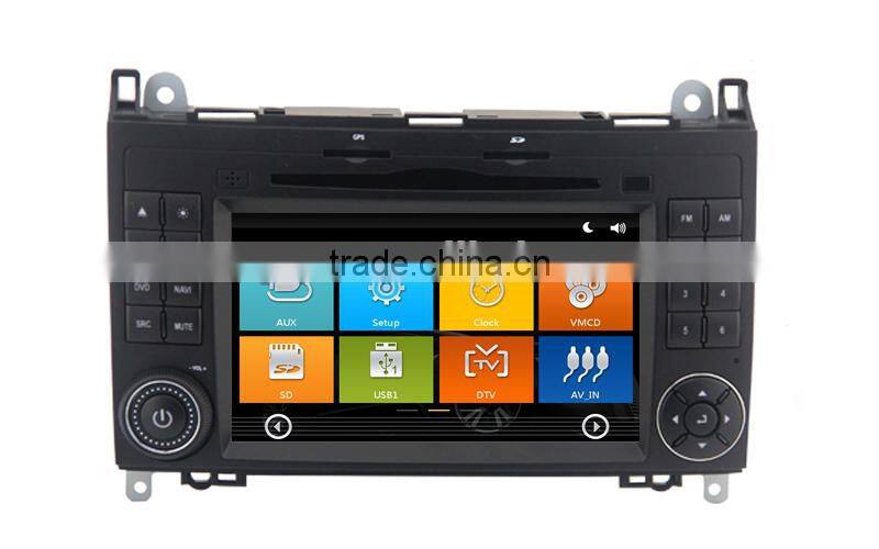 High quality of 7inch touch screen car audio dvd player for Mercedes-Benz R300 B200 BLK20 R350 with 3G WiFi OBDII DVR function