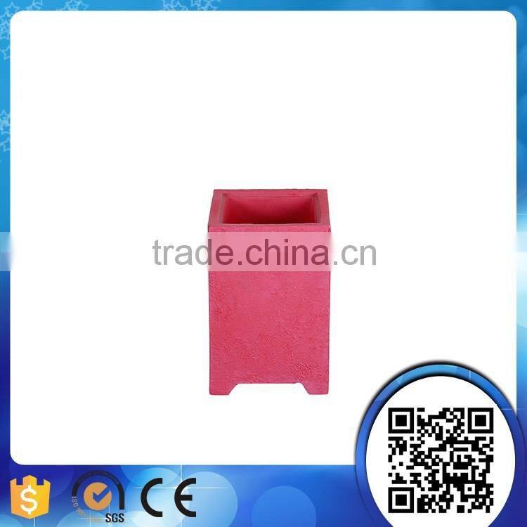 Wholesale resin red square bathroom accessories set with soap dish lotion dispenser